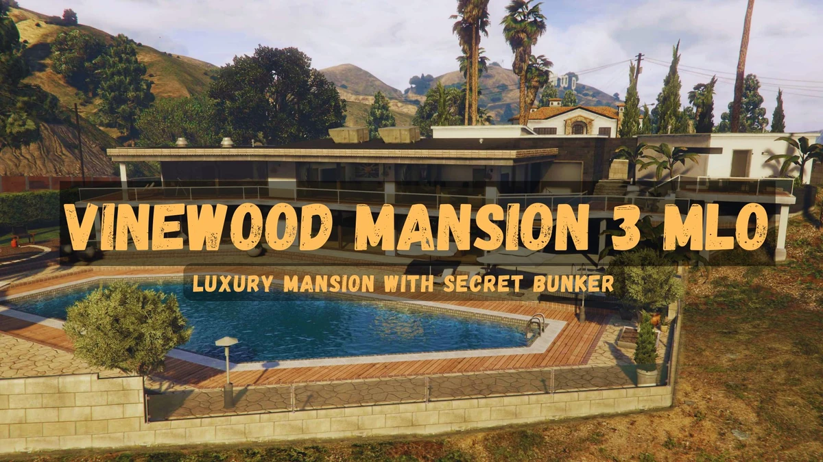 Vinewood Mansion 3 MLO FiveM – Mansion with Secret Bunker